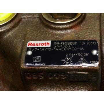 Rexroth Bosch PV7-1A/10-14RE01MC0-16  /  R900580381  /  hydraulic pumps  Invoice