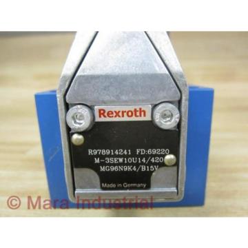 Rexroth Germany Italy Bosch R978914241 Valve M-3SEW10U14/420MG96N9K4/B15V - New No Box