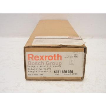 REXROTH Greece Korea BOSCH 5351 600 300 NEW BALANCING VALVE 5351600300