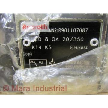 Rexroth Singapore Dutch Bosch R901107087 Valve HED 8 0A 20/350 K14 KS