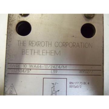 REXROTH PROPORTIONAL VALVE 4WRE 10 WA64-12/24Z2/M Origin