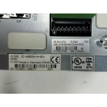 REXROTH Germany Italy CSH01.2C-NN-CCD-NN-S-NN-FW SERCOS INTERFACE HCS02.1E-W0028-A-03-NNNN