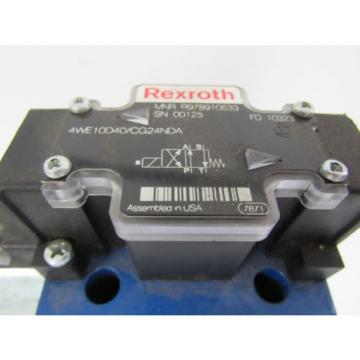 REXROTH France Japan HYDRAULIC VALVE 4WE10D40/CG24NDA 4WE10D40CG24NDA 24VDC 1.46 AMP A