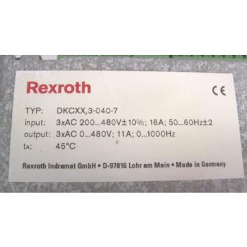 INDRAMAT REXROTH DRIVE DKC113-040-7-FW FWA-ECODR3-SGP-03VRS-MS 60 Day Warranty