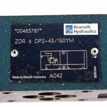 REXROTH ZDR-6-DP2-43/150YM HYDRAULIC VALVE 00483787, ZDR6DP243/150YM