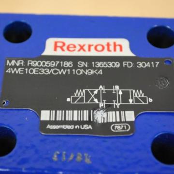 Rexroth Singapore Italy #4WE10E33/CW110N9K4, #ZDR10DP2-54/75YM/12, #DD05HP013S. - USED