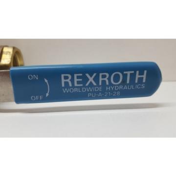 Origin OLD STOCK REXROTH BALL VALVE 600 WOG PU-A-21-28