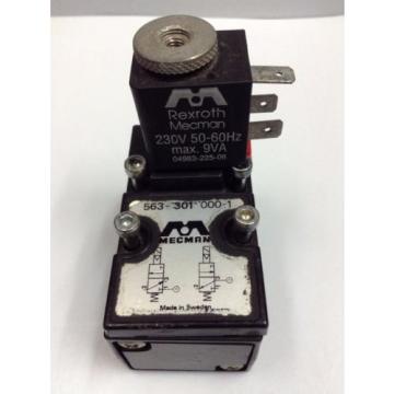 Mecman Greece Australia Rexroth Solenoid Valve, 5633010000 4V3 BASIC MOD. EL-VALVE 563 MOD 2