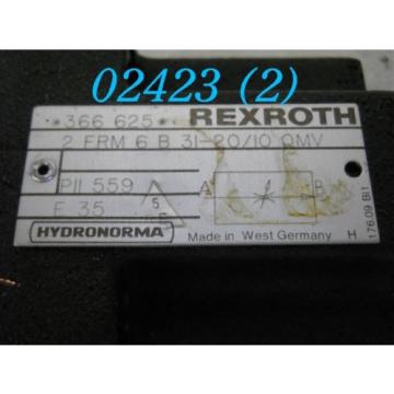 REXROTH Singapore china STROMREGELVENTIL 2 FRM 6 B 31-20/10 QMV