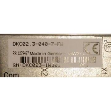 REXROTH Canada Germany INDRAMAT DKC02.3-040-7-FW SERVO DRIVE W/FWA-ECODR3-SGP-01VRS-MS  USED