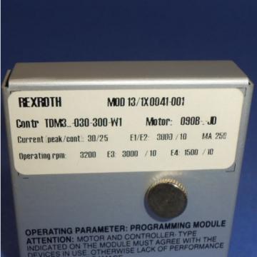 INDRAMAT / REXROTH PROGRAMMING MODULE TDM3-030-300-W1 MOD 13/1X0041-001 Origin