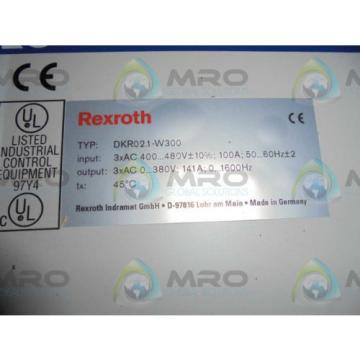 REXROTH France India INDRAMAT DKR02.1-W300N-BT26-01-FW SERVO DRIVE *NEW IN BOX*