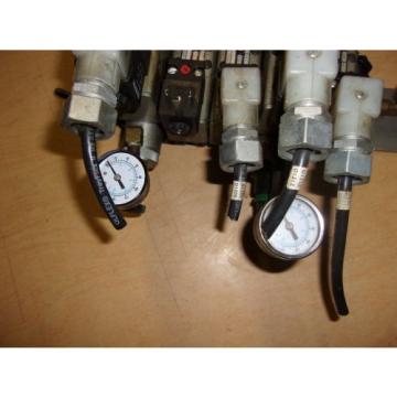 Rexroth Germany Italy Ceramic Lot of 5 Pneumatic Valves w/ Gauges GT-10061-2440 *FREE SHIPPING