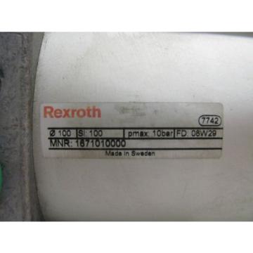 REXROTH Egypt Singapore 167101000 PNEUMATIC CYLINDER 100MM PISTON 100MM STROKE NNB!!!