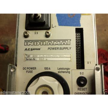 REXROTH INDRAMAT power supply ac servo kdv12-100-220/300-115