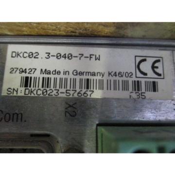 REXROTH Korea Korea INDRAMAT ECO DRIVE DKC02 3-040-7-FW