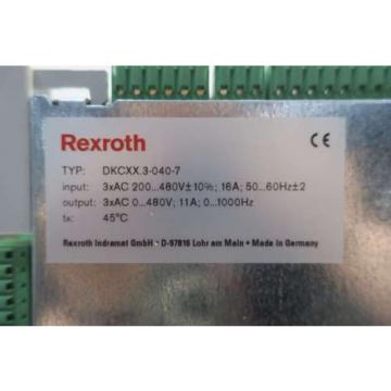 Origin REXROTH INDRAMAT DKC063-040-7-FW 16A 0-480V-AC SERVO DRIVE D550389