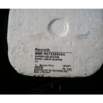 Rexroth Dutch Canada R073326040 Rexroth Super Linear Bushing