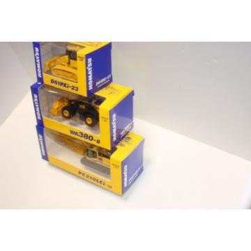 KOMATSU 1:87 WA380-8 WHEEL LOADER  PC210LCi-10 EXCAVATOR D61PXi-23 JAPAN Limited