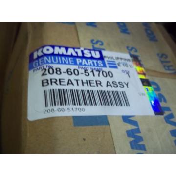 Genuine  Komatsu  Breather Assy  Part Number  208-60-51700