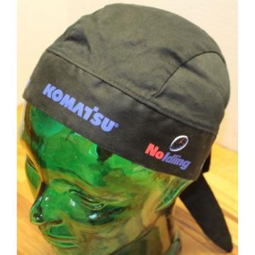 NICE KOMATSU &#034;NO IDLING&#034; DO RAG BLACK IN VERY GOOD CONDITION