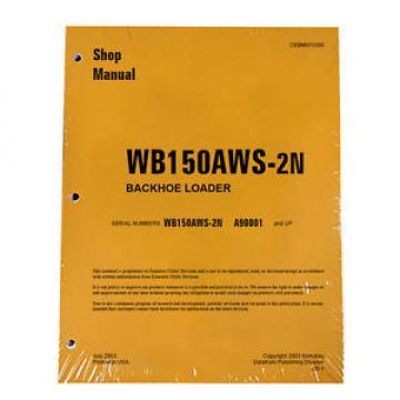 Komatsu Service WB150AWS-2N Backhoe Loader Shop Manual