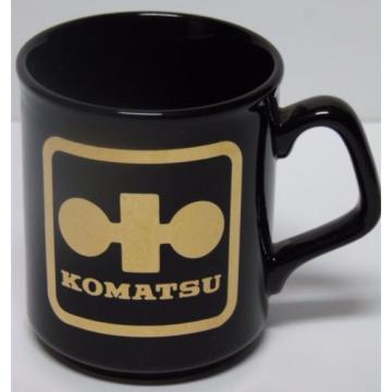 Vtg 1980s Japan Komatsu DOZER CONSTRUCTION EQUIPMENT Advertising Coffee Cup Mug