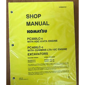 Komatsu PC300LC-5LC, PC400LC-5LC Service Repair Printed Manual