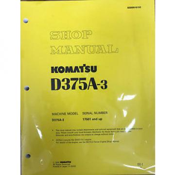 Komatsu D375A-3 Service Repair Workshop Printed Manual