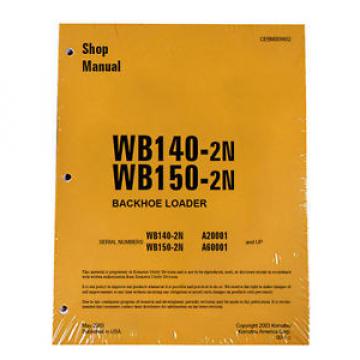 Komatsu WB140-2N, WB150-2N Backhoe Service Shop Manual