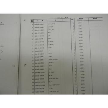 Komatsu PC50-UU1 mini excavator parts manual