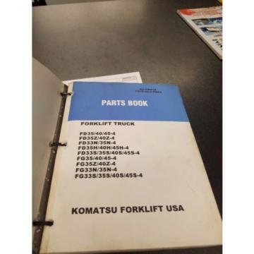 2 komatsu forklift part books