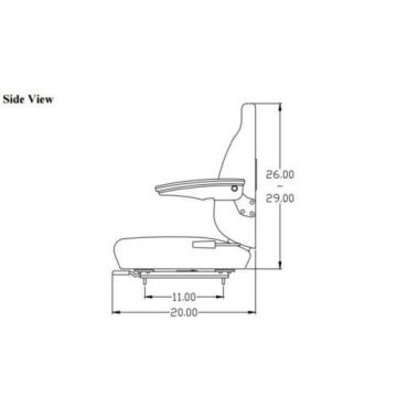 Seat Assembly for Komatsu Wheel Loader WA30-2 WA40-3 WA70-1 WA80-3 WA100-1