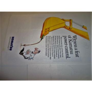 1994 Komatsu Construction Excavator Power Shovel Photo Print Magazine Ad