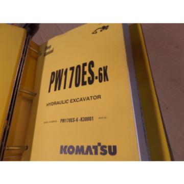 KOMATSU PW170ES-6K EXCAVATOR SHOP MANUAL S/N K30001 &amp; UP