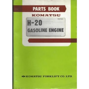 Komatsu H-20 Gasoline Engine Parts Book, H20-PNE3, 15 June 1982