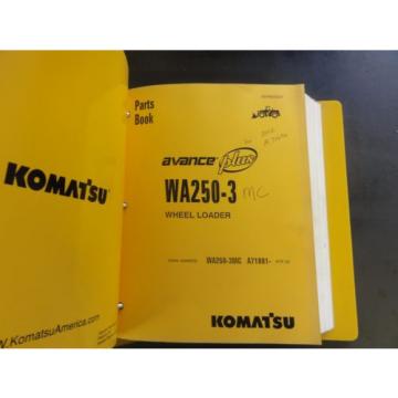 Komatsu WA250-3MC Parts and Operation and Maintenance Manuals