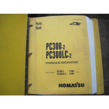 OEM KOMATSU Excavator PC300-2 PC300LC-2 PARTS Catalog Manual Book