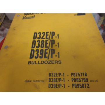 Komatsu D32E P-1 D38E P-1 D39E P-1 Dozer Operation &amp; Maintenance Manual