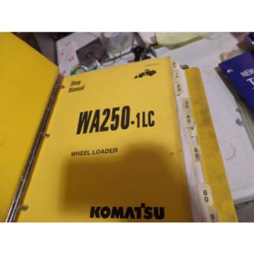 KOMATSU WA250-1LC WHEEL LOADER SHOP MANUAL S/N A65001 &amp; UP