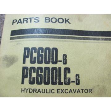 KOMATSU PC600-6, PC600LC-6 11064 11083 HYDRAULIC EXCAVATOR PARTS BOOK PEPBO50207