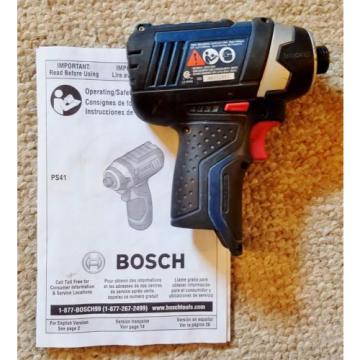 BOSCH PS41 PS41B 12V 12 Volt MAX LITHIUM CORDLESS 2-Speed POCKET DRILL/DRIVER