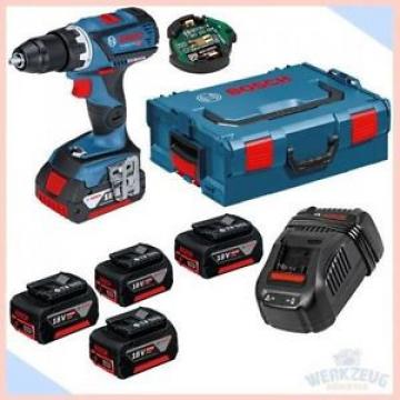 BOSCH GSR 18V-60 C Akkuschrauber - 3x 5,0Ah 1x 4Ah Akkus + L-BOXX + GAL 1880CV