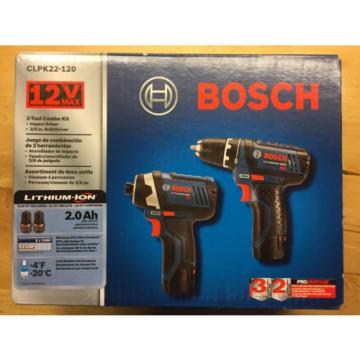 12 Volt PS31/PS41 Lithium-Ion Combo Kit Bosch Tools CLPK22-120 New