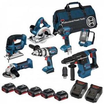 Bosch 18 volt cordless li-on 7 piece 4.0ah kit BOS18VKIT10