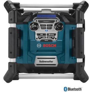 Bosch Water Resistant Cordless Bluetooth Jobsite Radio Power Box Blue Aluminum