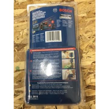 NEW  Bosch 30&#039; Self-Leveling Cross-Line Laser Level GLL 30 S