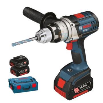 BOSCH TALADRO DE BATERÍA GSB 18-VE-2-LI INCL. 3 BATERÍAS 3,0 AH + L-BOXX