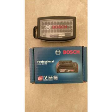 Perceuse-visseuse électrique sans fil Bosch GSR 18 Li PRO + 1 Batterie + Embouts