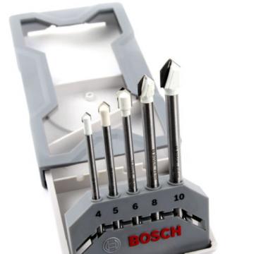 New Bosch CYL-9 Ceramic Tile Drill Bit Set 5Piece Glass Tools Accessories Bits